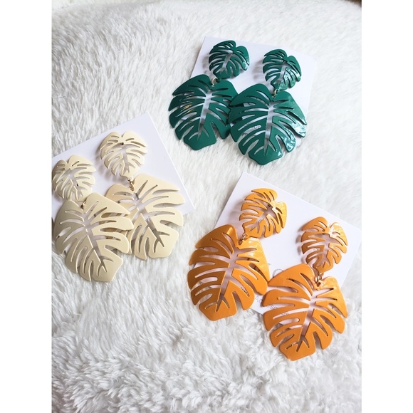 SET🌿Palm Leaf earrings - Picture 2 of 6